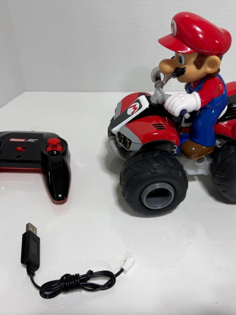 Nintendo Mario Kart 8  Super Mario Bros 4 Wheeler RC Carrera w/Controller -Works